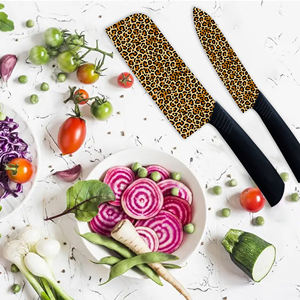 Cuchillo Damasco de 2 Piezas con Hoja de Cerámica y Mango de Plástico Ambidiestro, Juego de Bolsillo para Uso Diario, Precio de Fábrica, Envío Gratis - Product Image 3