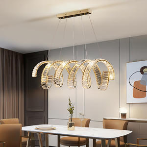 <span class=keywords><strong>Lustre</strong></span> moderne de luxe à double hélice, cristal LED, pour la maison, pour le salon et la salle à manger - Product Image 3