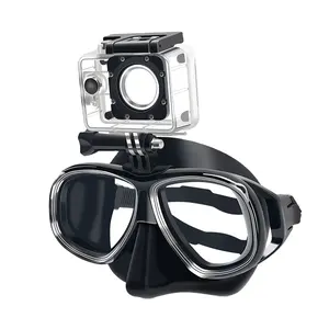 Mask Diving WAVE Diving Mask Silicone Low Volume Freediving Mask Professional With Camera Holder Diving Mask