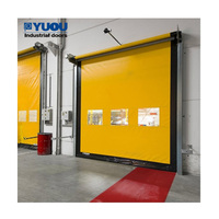 Porte roulante PVC rapide à fermeture éclair, avec capteur micro-ondes protecteur et servomoteur