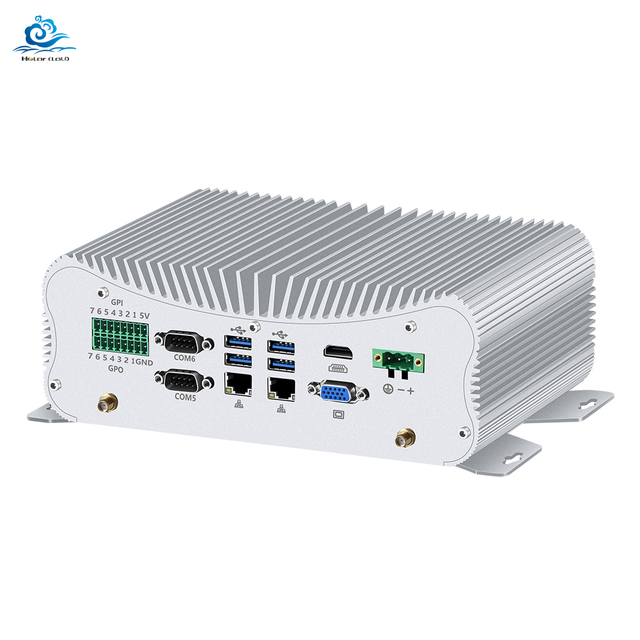 2 LAN POE Port Vehicle X86 BOX PC I7 10610U I5 10210U Industrial Embedded Computer Fanless Industrial Box Computer