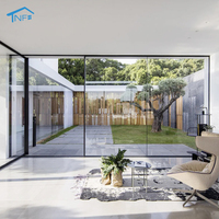 Ventana Panorámica Fija de Techo a Piso de Aleación de Aluminio Moderna NF para Sala de Estar y Villa