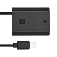 Adaptateur coupleur USB-C pour batterie factice NP-FZ100 avec câble d'alimentation USB Type-C à ressort, remplacement pour appareils photo