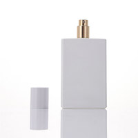 Flacon de parfum de luxe blanc mat en stock avec boîte 100ml 3.4oz – Flacon de parfum en verre avec col fileté