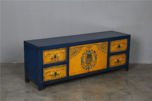 จีนโบราณเฟอร์นิเจอร์ไม้การสืบพันธุ์เคลือบมันวาวสูงขายส่งห้องนั่งเล่นตู้เฟอร์นิเจอร์ - Product Image 4