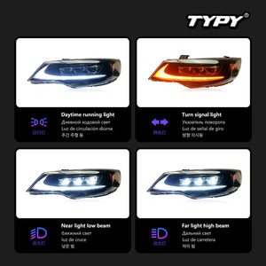 Conjunto de faros delanteros TYPY para Kia Forte 2014-2016, conversión de lentes LED con luces diurnas y direccionales secuenciales - Product Image 4