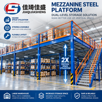 Plateforme en acier Q235B haute résistance, type à charpente portante, économique pour l'amélioration du stockage vertical en entrepôt