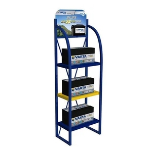 Estante de exhibición de batería de coche de gran oferta, soporte de suelo de Metal, estante de almacenamiento de batería automático para <span class=keywords><strong>tienda</strong></span> de garaje, promoción de <span class=keywords><strong>tienda</strong></span> minorista - Product Image 5