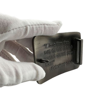 Customizable 3D Cowboy <b>Belt</b> <b>Buckle</b> Manufacturer's Antique <b>Silver</b> Plating Custom Logo Made of Durable Alloy Material - Product Image 3