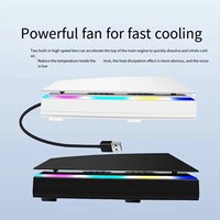 Ventilateurs de refroidissement pour consoles de jeu PS5, anti-poussière et étanches, avec éclairage RGB.