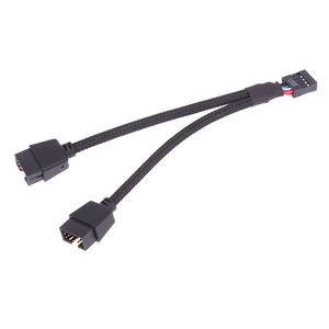 Moederbord 9pin Verlengkabel Adapter Usb Header Splitter Vrouw 1 Naar <span class=keywords><strong>2</strong></span> Mannelijke Desktop 9-Pins Usb2.0 Hub Connector 15Cm - Product Image 2
