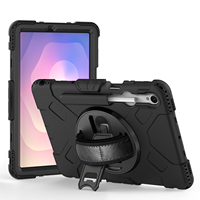 Étui robuste pour tablette Samsung Galaxy S11 11 pouces SM-X730 SM-X736B avec support rotatif à 360°, dragonne et porte-stylo