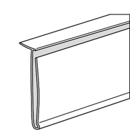 Porte-étiquette de prix en plastique pour supermarché Bande de données en PVC transparent Adhésif durable pour affichage des prix en magasin de détail