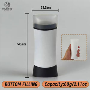 Envase de Plástico <span class=keywords><strong>para</strong></span> Crema Solar de 60g con Relleno Inferior, Contenedor <span class=keywords><strong>para</strong></span> <span class=keywords><strong>Desodorante</strong></span> en Barra, Envase Cosmético Vacío, Tubo <span class=keywords><strong>para</strong></span> <span class=keywords><strong>Desodorante</strong></span>, Venta al Por Mayor - Product Image 4