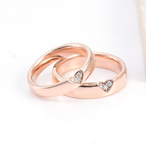 Anillo de compromiso de diamantes cultivados en laboratorio para parejas, joyería fina, bandas para hombres y mujeres, Joyería de diamantes hecha en laboratorio - Product Image 3