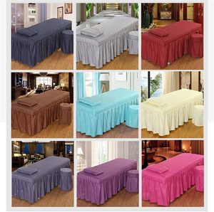 Drap de lit de massage pour salon de beauté, couvre-lit de massage, drap de lit SPA, housse complète avec jupe - Product Image 3