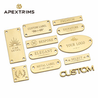 APEX Fabricant – Étiquette métallique 3D surélevée personnalisée avec logo de marque, conception OEM/ODM, pour vêtements
