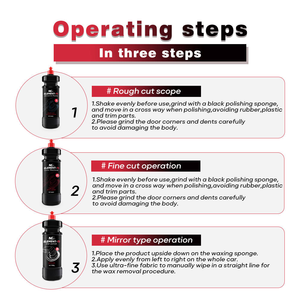 Aegis, petite taille, assurance qualité, brillant impeccable, formule de polissage triple pour minimiser la poussière en trois étapes, polissage automobile de qualité supérieure - Product Image 5