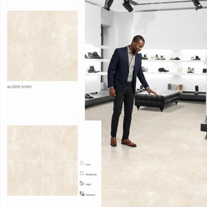 Ascoli Shine Double Charged Glossy Porcelain <b>Floor</b> Tiles Full Body Premium Surface 80x80cm - Product Image 5