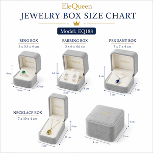 Cajas de Joyería de Terciopelo Verde de Lujo de Alta Gama, Juego de Varios Tamaños, Logotipo de Marca en Lámina Dorada, para Empaque de Regalos de Joyería de Moda - Product Image 3
