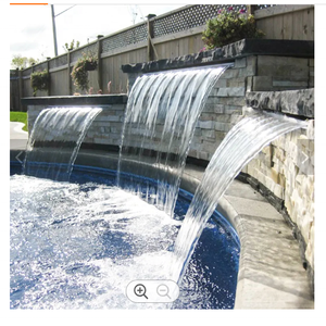 Fontaine <span class=keywords><strong>de</strong></span> cascade <span class=keywords><strong>de</strong></span> roche en acier inoxydable lumières led suspendu arbre lumière <span class=keywords><strong>rideau</strong></span> <span class=keywords><strong>solaire</strong></span> lumière avec adaptateur pour <span class=keywords><strong>piscine</strong></span> - Product Image 6