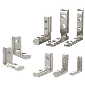 Aluminum Profile L-Shaped Connector 2020 3030 4040 4545 Right Angle Fixing European Standard Industrial Use - Product Image 1