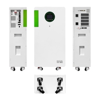 Système de stockage d'énergie solaire tout-en-un pour la maison, onduleur 7,2 kW et batterie lithium LiFePO4 16 kWh, alimentation de secours MPPT