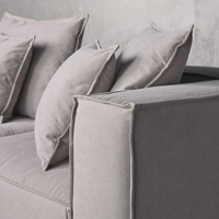Ensemble de meubles de salon avec coussin épais moderne, pare-chocs en forme de U, meubles sectionnels modulaires, canapés avec chaise, 6 pièces