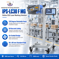 Imprimante de marquage laser CO2 IPS-LC30 F MG, marqueur laser CO2, machine de marquage industrielle, 12000 mm/s, production en ligne