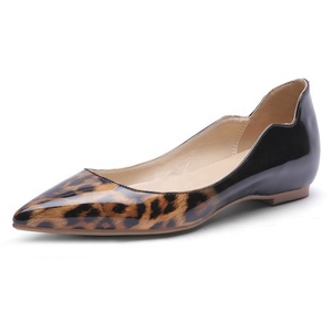 New Style Women <b>Flats</b> <b>Pointed</b> <b>Toe</b> <b>Flats</b> Pumps Gradient Leopard Patchwork Loafers Walking Dress Office Comfortable <b>Flats</b> - Product Image 2