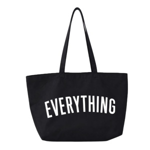 <b>Large</b> Capacity <b>Canvas</b> Tote <b>Bag</b> with Zipper Custom Logo Eco Friendly Shopping <b>Bag</b> for Daily Use Beach Rope Ribbon - Product Image 1