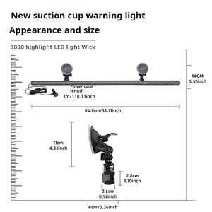 Yosovlamp Versa Golf LED Ranger Long Bar Lights, feux <span class=keywords><strong>de</strong></span> <span class=keywords><strong>toit</strong></span> multifonctionnels pour voiture, feux d'avertissement pour pare-brise avant et arrière, modification - Product Image 2