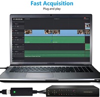 Tarjeta de captura de vídeo optimizada para red 1080P USB 2,0 60fps formato MP4 de grabación de videojuegos y audio doméstico de bajo precio