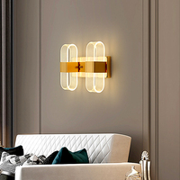 Applique murale personnalisée éclairage prix d'usine LED K9 applique murale en cristal luminaire pour chambre salon table de chevet appliques murales