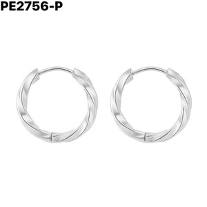 Pendientes de Aro de Moda 2.5*20 PE2756 para Mujer, Joyería de Alta Calidad - Product Image 1