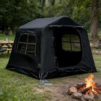 Tente de camping gonflable légère, imperméable, quatre saisons, 3.7, 2 personnes, installation rapide automatique, portable, en coton Oxford