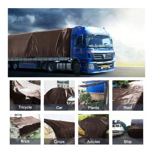 GRS approuvé CE usine chinoise personnalisée 20x30 imperméable à l'eau robuste à plat camion bâche en tissu Poly bâches pour camions couverture - Product Image 4