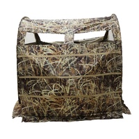 Tente de chasse extérieure en polyester avec design de camouflage pour l'observation des oiseaux de campagne et l'abri aérien pour les oiseaux Tente de fournitures de chasse