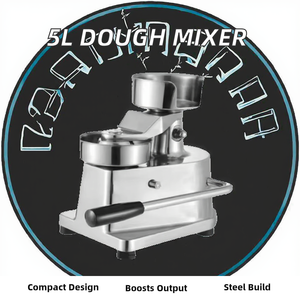 Nueva Batidora Amasadora Eléctrica de Acero Inoxidable de 6L, 220V, Portátil, para Uso Doméstico, Máquina Espiral para Amasar Pan y Pasteles - Product Image 2