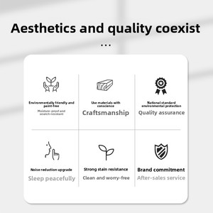 Meixinモダン無垢材複合ベッドルーム室内ドア塗装なしカスタムセットドア2000年 - Product Image 6