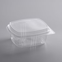 12 Oz Heldere Rpet Hoge Clamshell Deli Container Met Koepeldeksel Wegwerp Clamshell Plastic Voedselverpakking Container Voor Salade