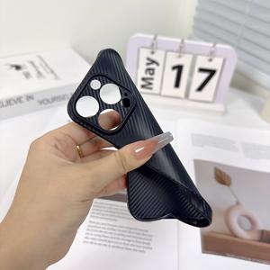 เข้ากันได้กับ Apple 17 AIR PRO MAX เคสโทรศัพท์บางเฉียบแบบ<span class=keywords><strong>คาร์บอน</strong></span>ไฟเบอร์13 14 15 16แบบนิ่ม - Product Image 5