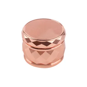 Ống Kính Tùy Chỉnh 60Mm 4 Phần Rose Gold Hình Dạng Đẹp Hút Thuốc Herb Grinder Cho Cửa Hàng Khói