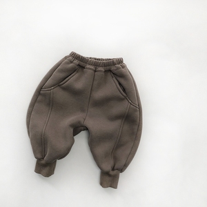 Pantalon long décontracté pour garçon et bébé de haute qualité, en laine épaisse et chaude, pour la marche et le <span class=keywords><strong>jogging</strong></span> pour enfants - Product Image 6