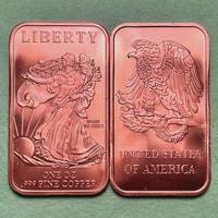 Pièce de monnaie Buffalo en cuivre pur 999, barre de cuivre 1 oz .999, lingot de cuivre 1 oz, pièce de monnaie en cuivre, cuivre fin, pièces de monnaie en cuivre 999, 1 oz