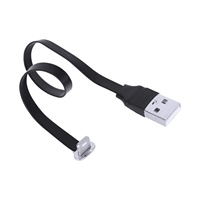 Rechtwinkliges, flaches 8-PIN-FFC-Kabel, dünnes FPC-USB-C-Datenkabel, PVC, OEM-Standard, Micro-USB, geflochten, 2A
