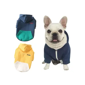 Moletom de cachorro personalizado oem, roupas de cachorro de estimação com zíper