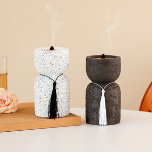 TaiRuiEr Modern Minimalizm Mubkhar Elde Taşınır Arapça H Şeklinde Seramik Eid Konisi Tütsü Brülörü Dini Terapötik Aromatik - Product Image 6