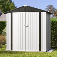 Abri de jardin en métal imperméable grande capacité pour outils de jardin