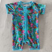 Combinaison bébé en bambou avec fermeture éclair bidirectionnelle |   Combinaison courte à manches courtes pour l'été |   Combinaison de nuit pour nouveau-né indispensable RST
